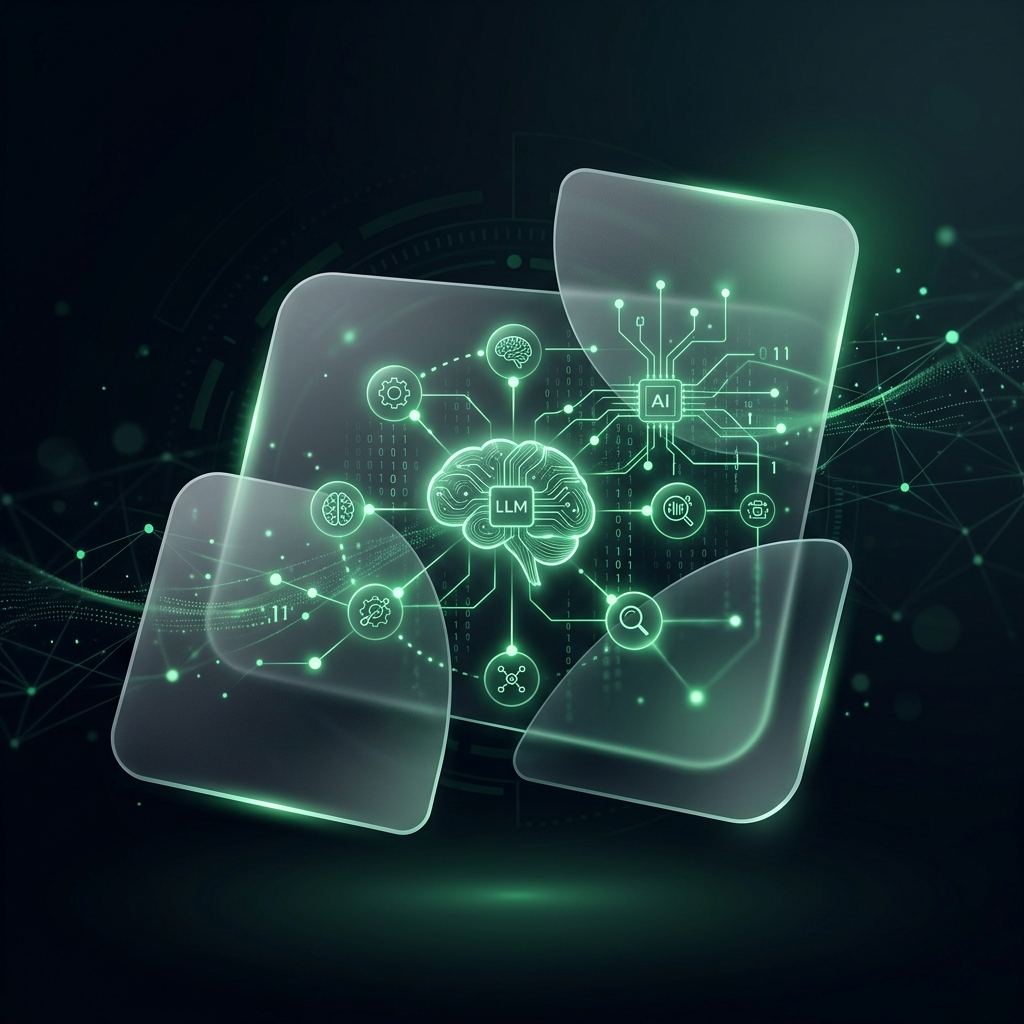 Portada abstracta sobre inteligencia artificial y SEO